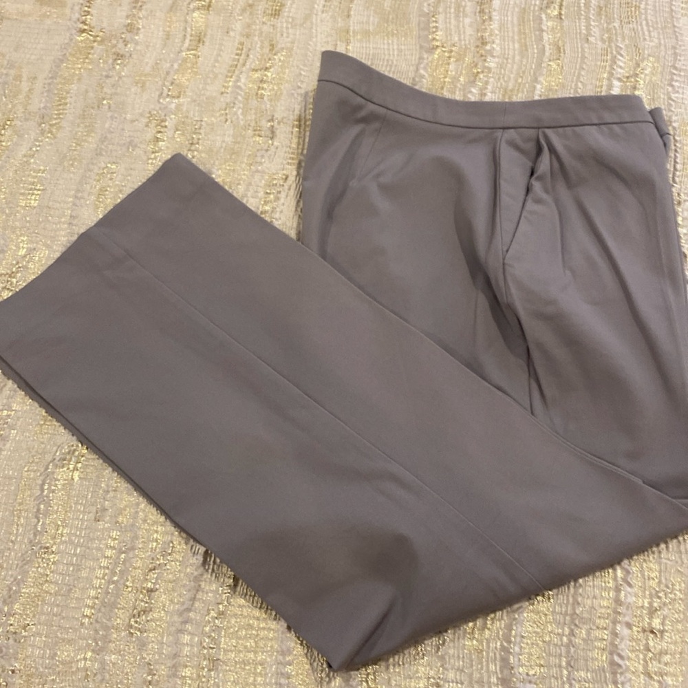 Eileen fisher size 14 light gray crop pants